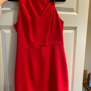 NBD x the Naven twins Asymmetrical Red Dress